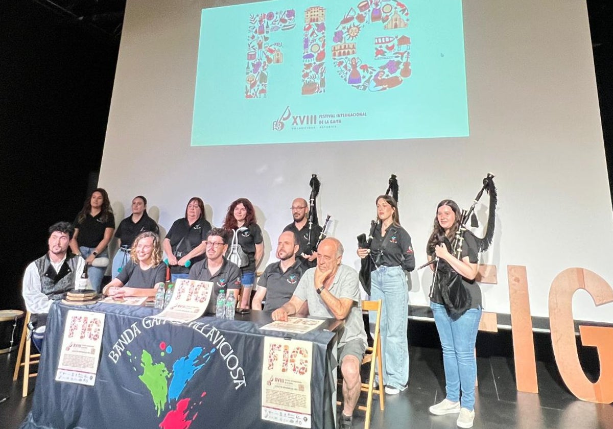 Presentación del Festival Internacional de Gaita en Villaviciosa.