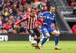 Maksimovic, en un partido con el Getafe ante el Athletic.