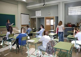 Profesores participantes en una oposicion.