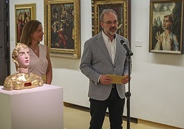 Cristina Heredia y Gabino Busto, en la presentación de la pieza.