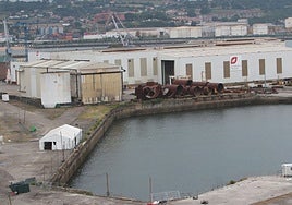 Instalaciones de El Tallerón, hasta hoy propiedad de Duro Felguera.