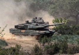 Carro de combate Leopard del Ejército de Tierra, fabricado en Trubia.