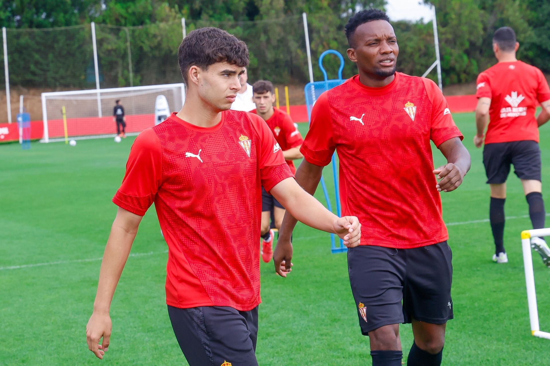 El entrenamiento del Sporting de Gijón de este 29 de julio, en imágenes