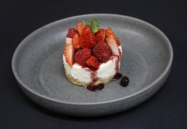 La tarta de queso del restaurante El Cencerro, en Gijón