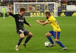 Vidorreta, con el Numancia en Segunda División.