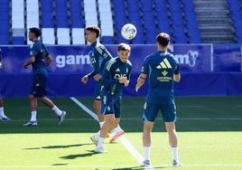 El entrenamiento del Real Oviedo de este 30 de julio, en imágenes