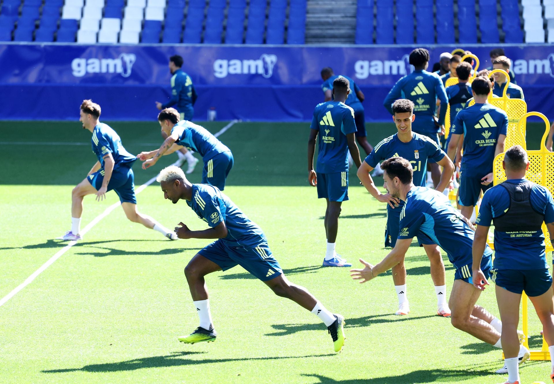 El entrenamiento del Real Oviedo de este 30 de julio, en imágenes