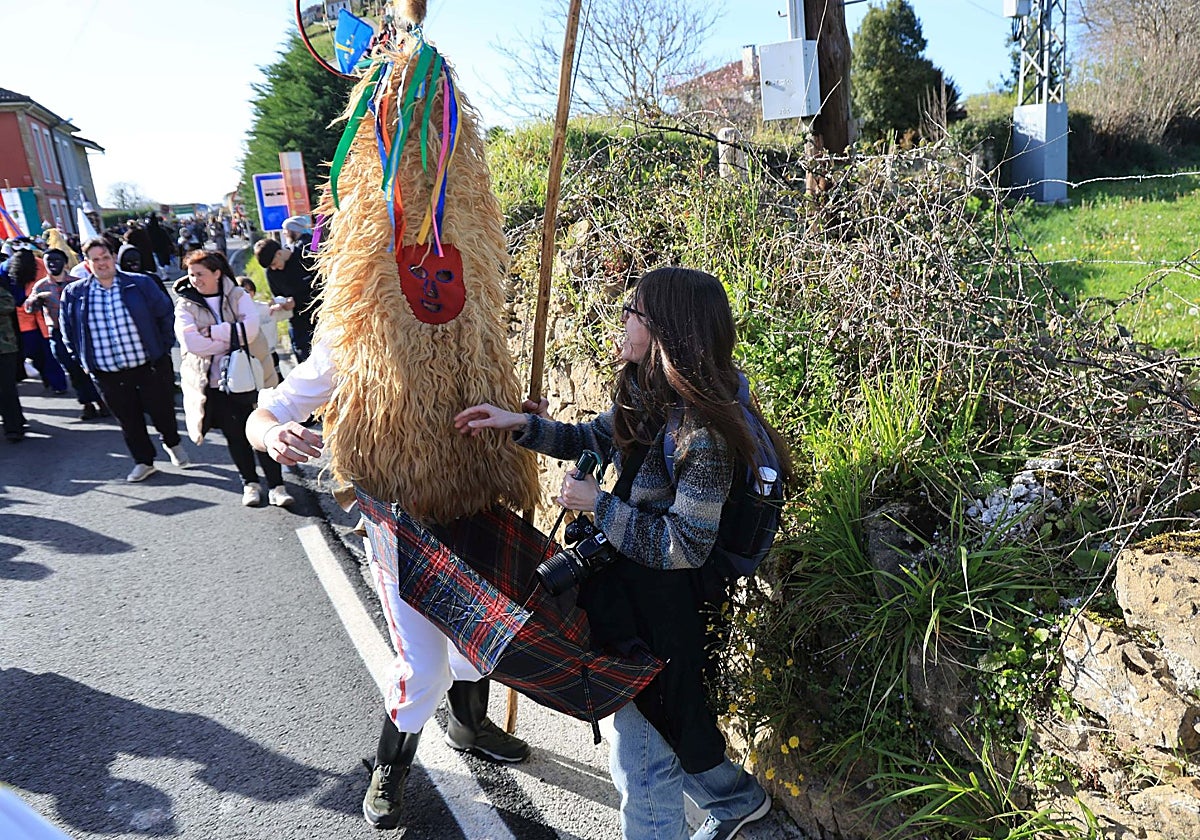Último desfiles de los Sidros de Valdesoto, el pasado marzo.
