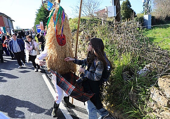 Último desfiles de los Sidros de Valdesoto, el pasado marzo.