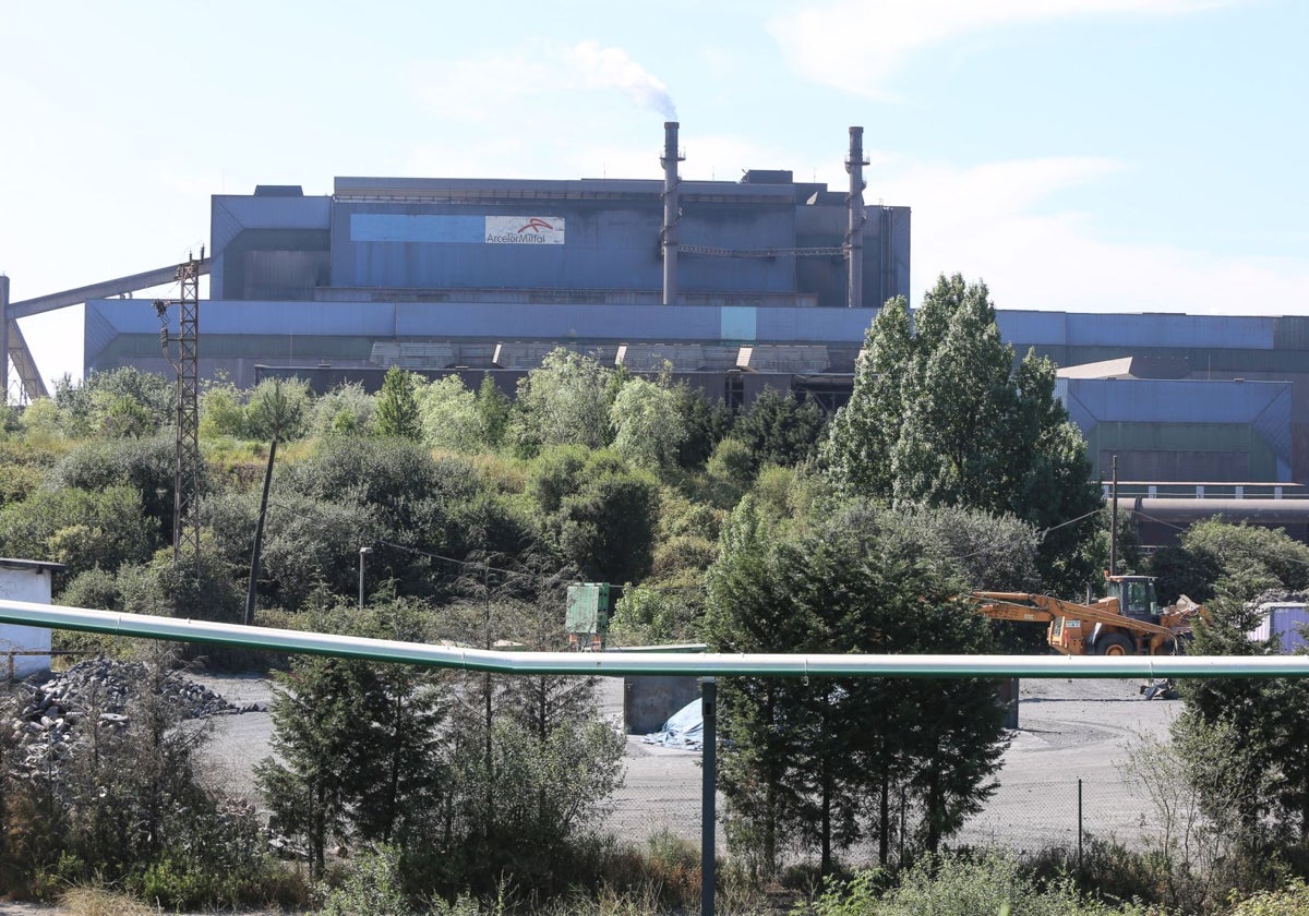 Instalaciones de Arcelor en Avilés.