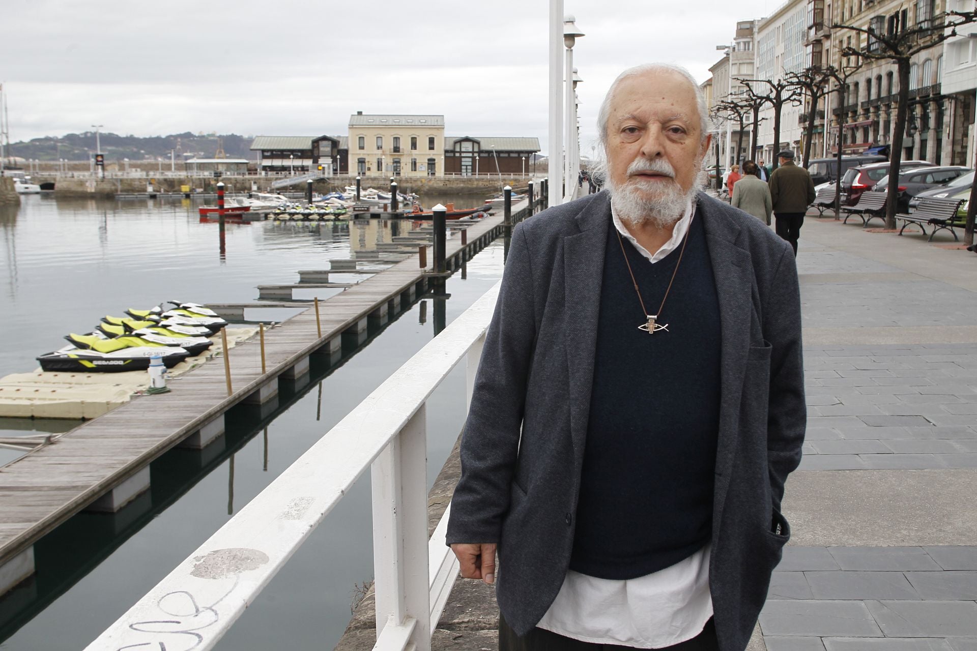 José Antonio García Santaclara, en el paseo del Puerto Deportivo, en 2018.