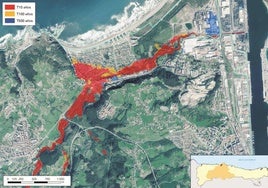 Mapa de inundabilidad del río Raíces.