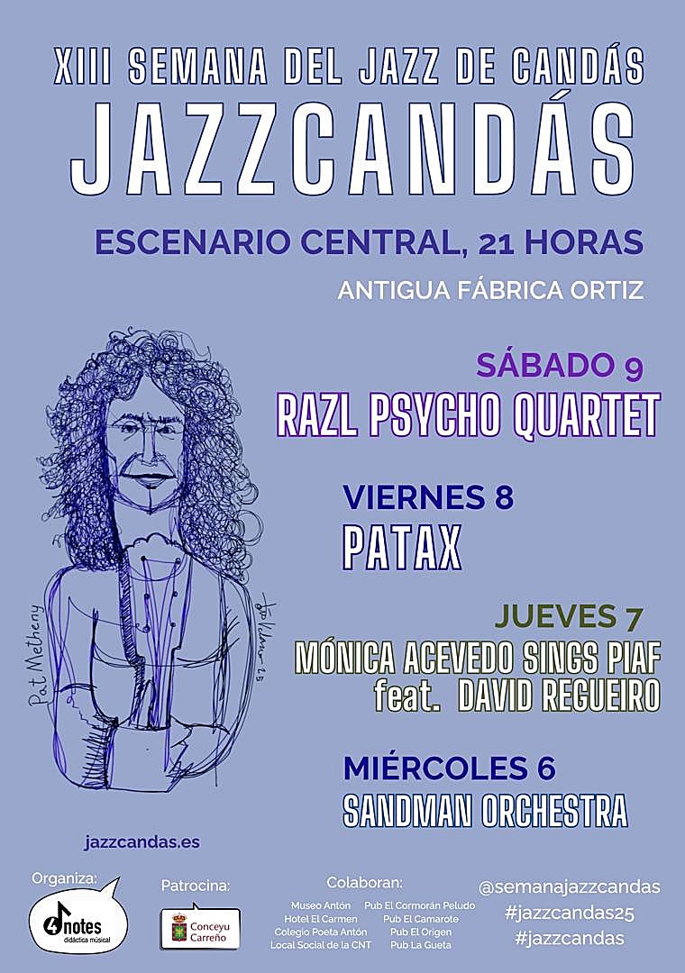 Imagen - Cartel promocional de JazzCandás 2025.