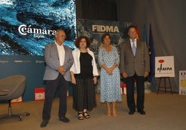 Cesáreo Marqués, Marta del Arco, Carmen Moriyón y Félix Baragaño.
