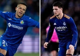 Nemanja Maksimovic y Luka Jovic.