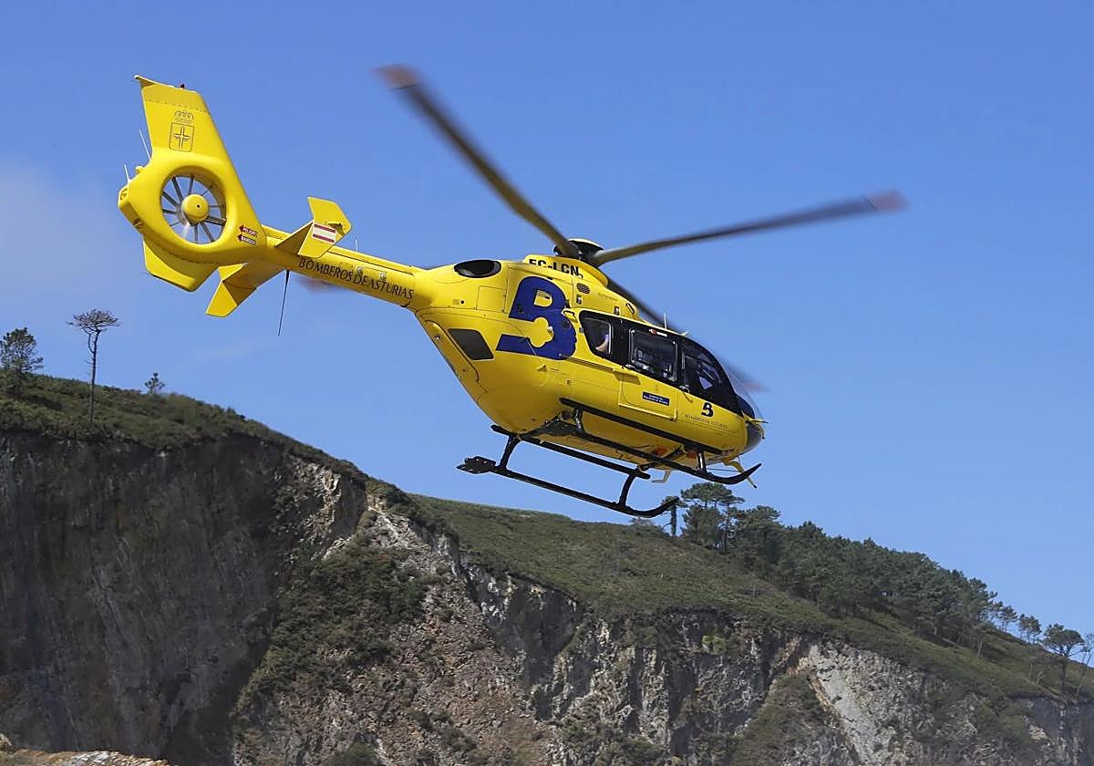 El helicóptero medicalizado del SEPA.