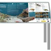 Reprodución del panel informativo que se instalará en el Puerto Deportivo de Gijón.
