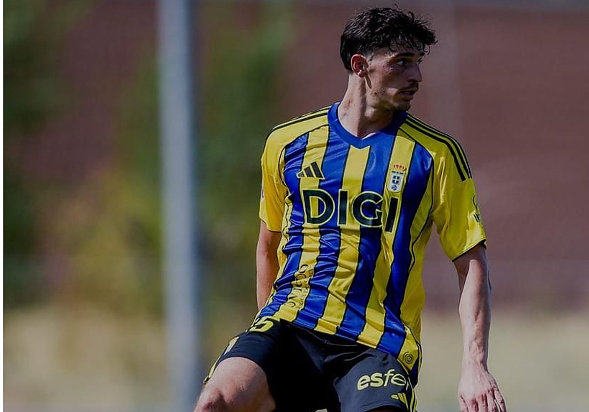 Oier Luengo, durante el partido entre Leganés y Real Oviedo.