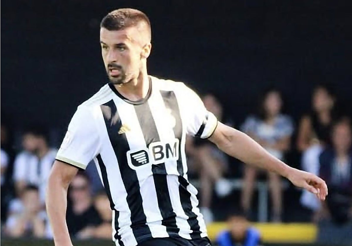 Íker Bilbao, con el Real Unión de Irún.