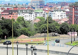 Las obras ya iniciadas para ampliar el bulevar en la Ronda Sur.