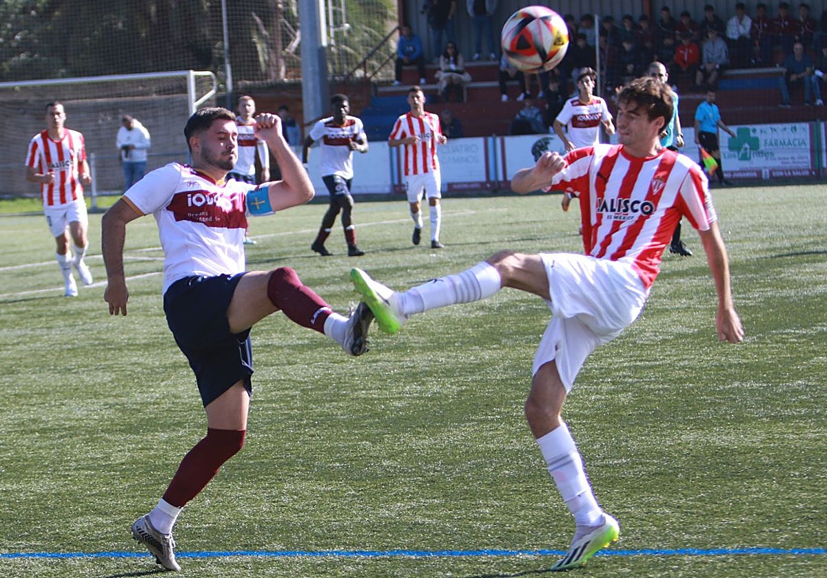Jorge Montes, en un partido con el Sporting Atlético en Santa Cruz.