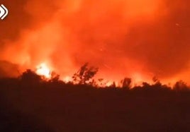 Imagen de uno de los incendios en Cangas del Narcea.
