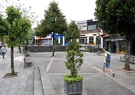 La plaza de la calle Julián Cañedo.