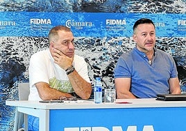 El secretario general de UGT en Gijón, Juan José Iglesias, y el secretario general de UGT Asturias, Javier Fernández Lanero.