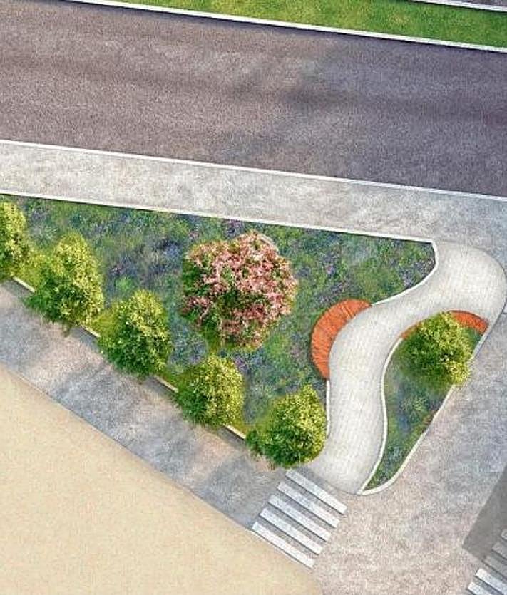 Imagen secundaria 2 - Bocetos con las propuestas para las nuevas zonas verdes de las calles Ezcurdia, Emilio Tuya y Manso.