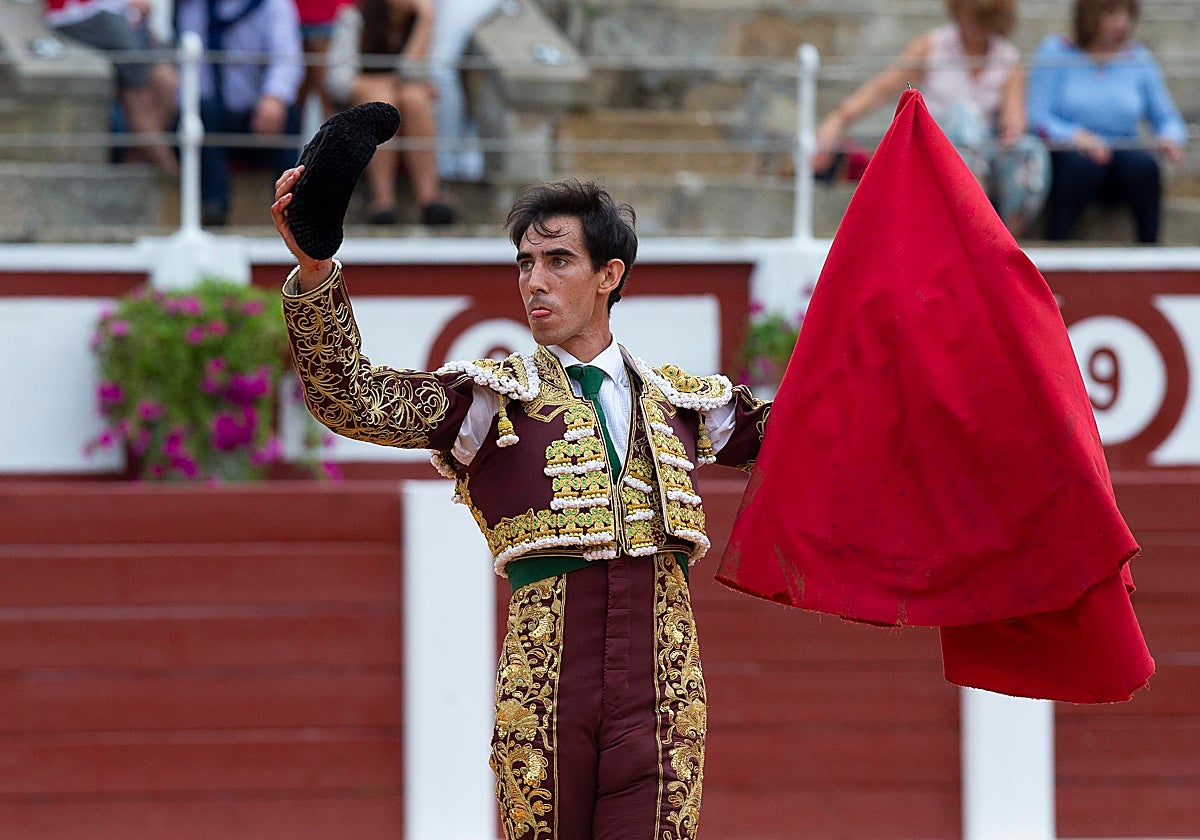 Saúl Jiménez Fortes toreó en El Bibio en 2018.