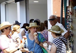 Los helados fueron uno de los postres más demandados en una jornada abrasadora