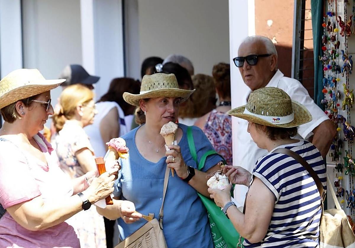 Los helados fueron uno de los postres más demandados en una jornada abrasadora