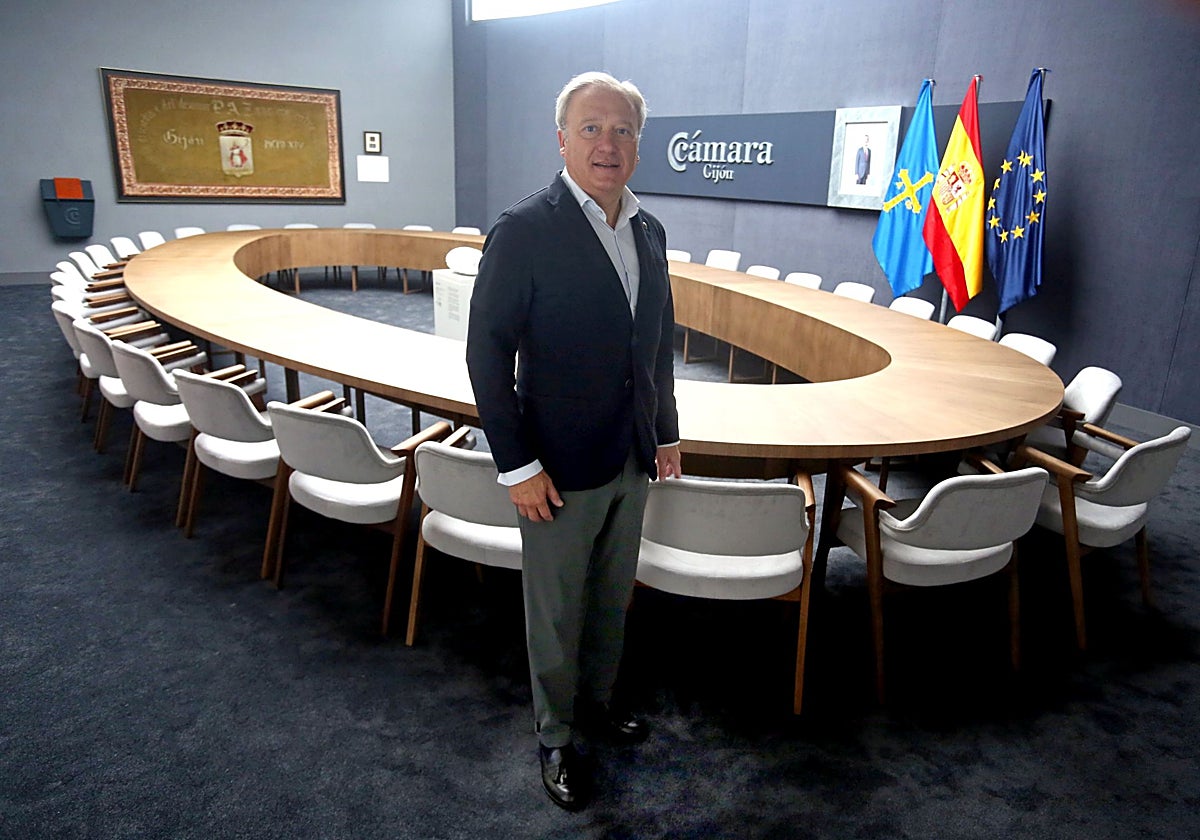 Álvaro Alonso, en las instalaciones de la Cámara de Comercio anexas al recinto ferial.