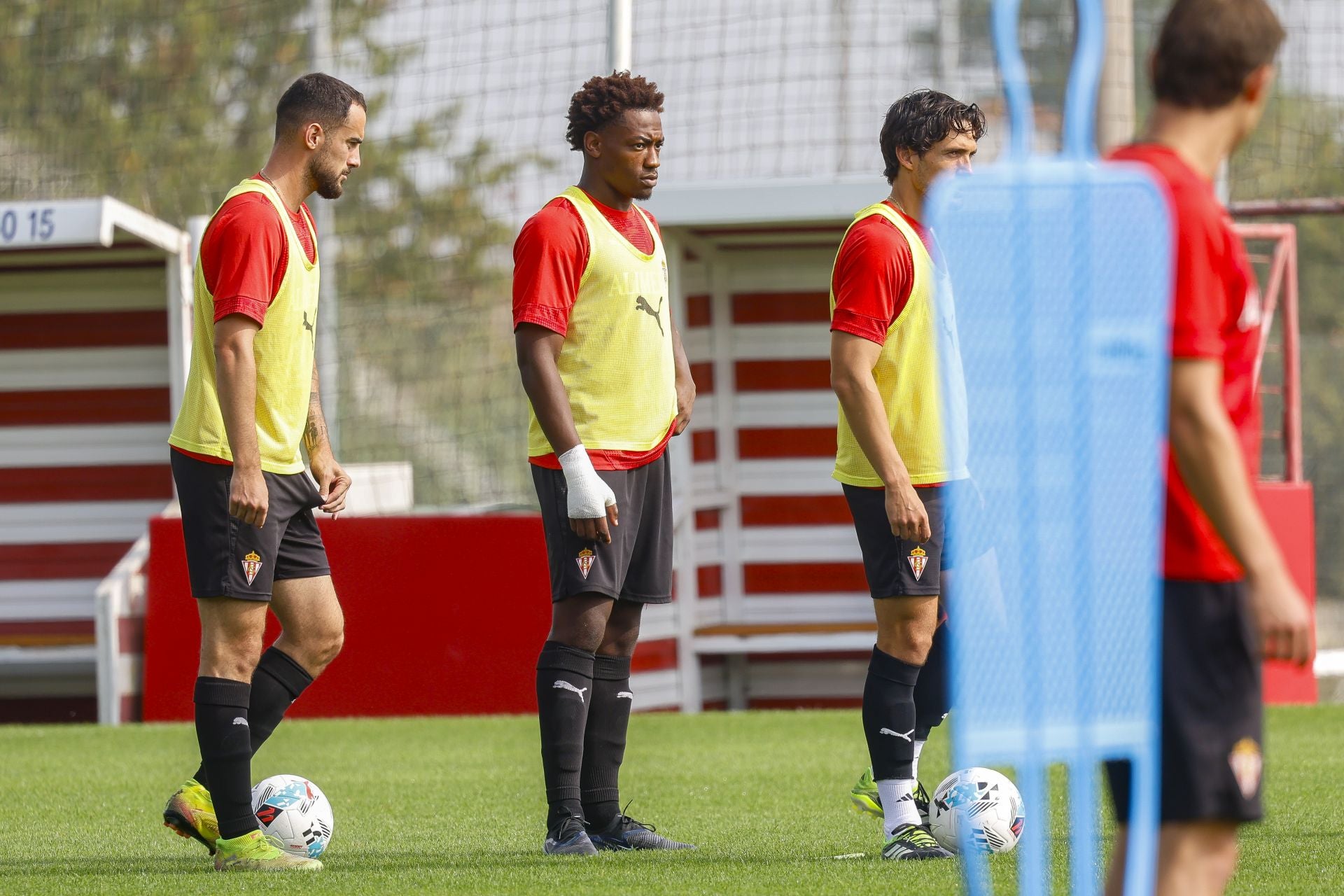 El entrenamiento del Sporting de Gijón de este sábado, 16 de agosto, en fotos