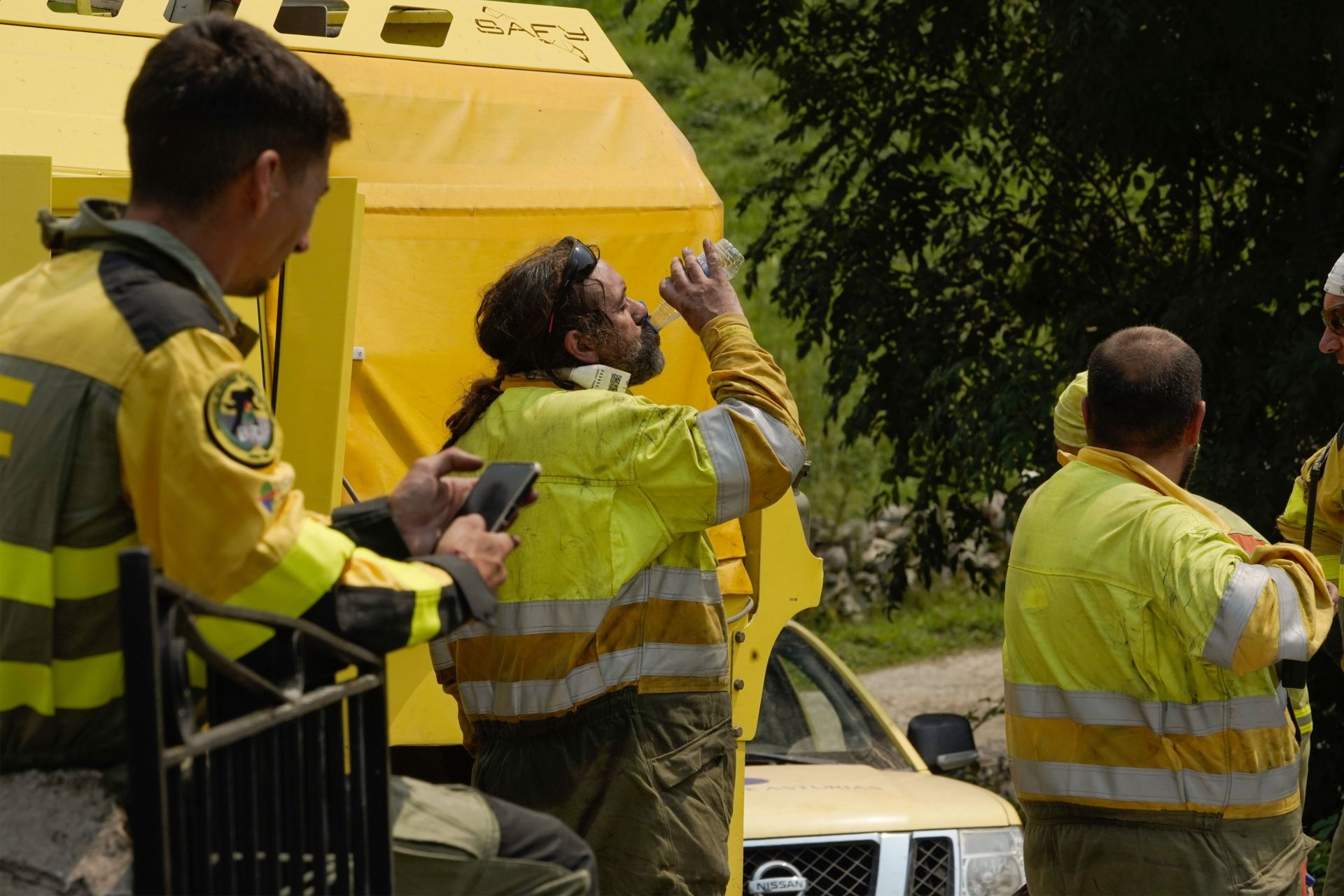 Incendio en Genestoso (Cangas del Narcea)