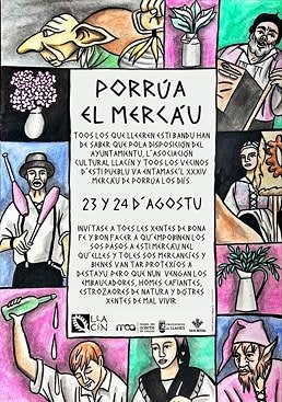 Imagen - Cartel del mercáu de Porrúa 2025.