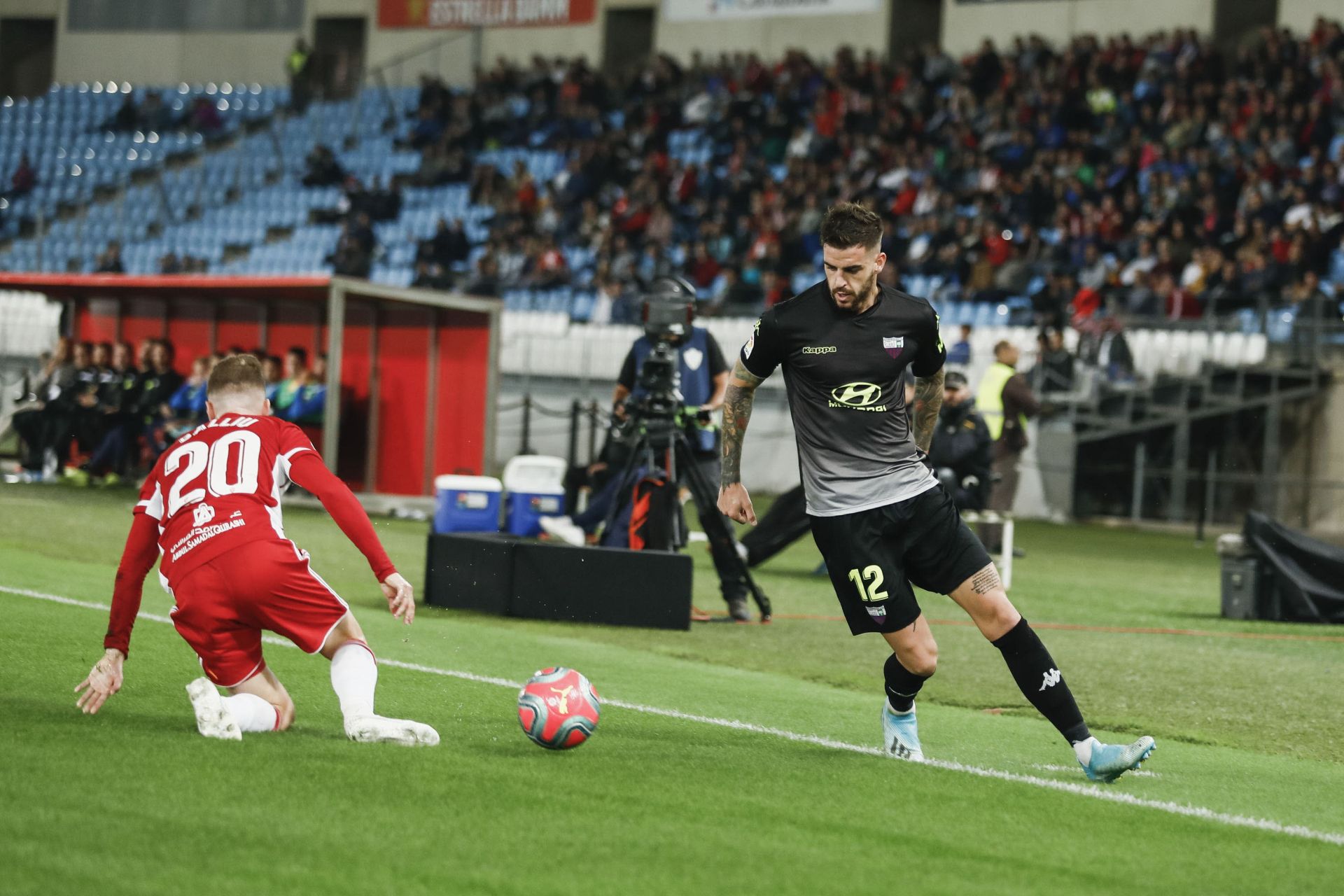 Borja Granero, en un Almería-Extremadura en Segunda División.