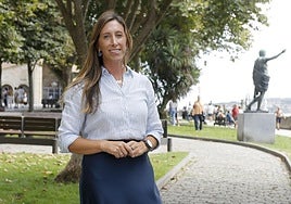 Ángela Pumariega, en el Campo Valdés.