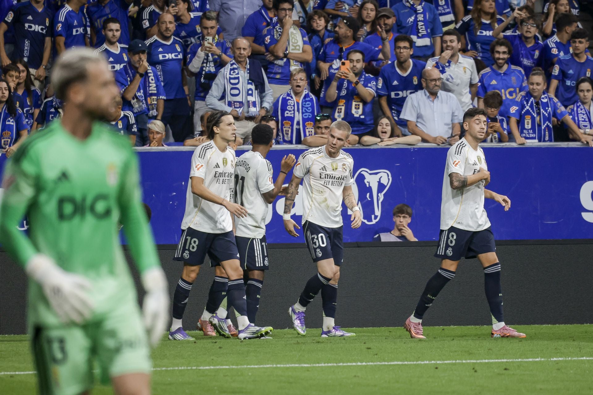 Las mejores jugadas del Real Oviedo - Real Madrid en imágenes