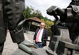 Roberto Suárez, en Trubia.