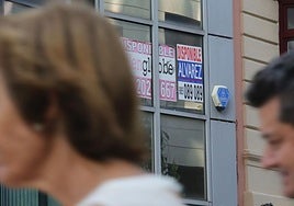 Una de las viviendas en alquiler en Oviedo, donde el precio se disparó un 12,7% en un año.