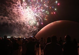 El espectáculo de fuegos artificiales del año pasado.
