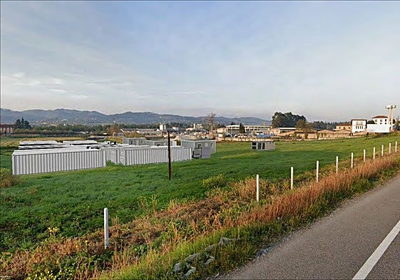 Recreación del parque de baterías planeado en Argüelles, Siero.