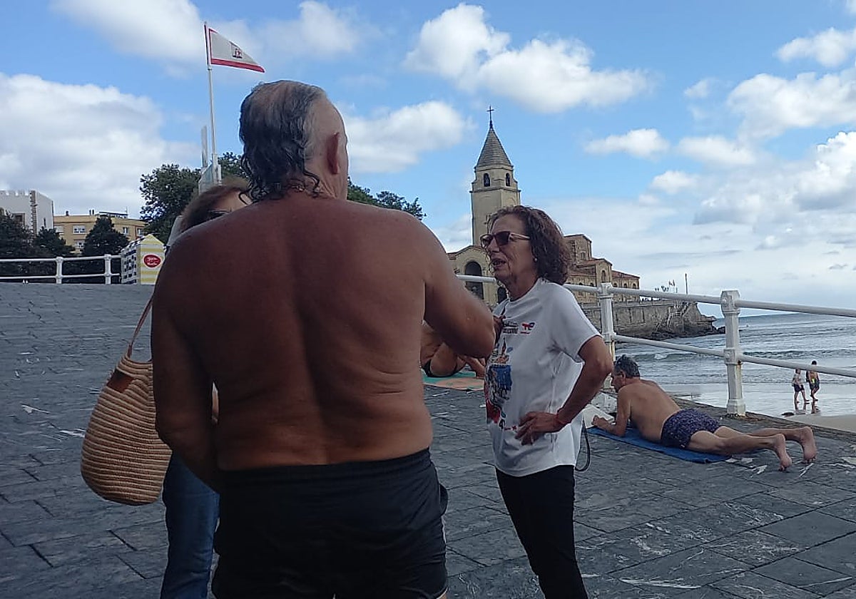 El gijonés rescatado comenta lo ocurrido en la Rampla.