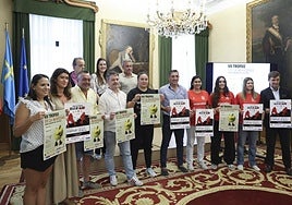 Presentación de los dos torneos del Telecable, este lunes, en el Ayuntamiento de Gijón.