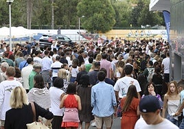 Asistentes al Concurso Hípico celebrado en Las Mestas.