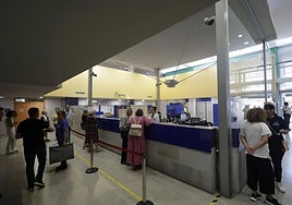 Área de gestión de citas del centro de salud Puerta la Villa de Gijón.