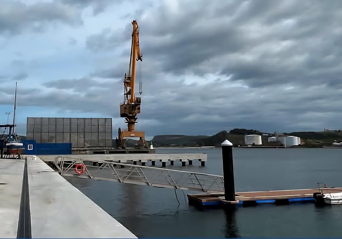 El nuevo espacio construido en la margen izquierda de la ría para la reparación de embarcaciones deportivas y pesqueras.