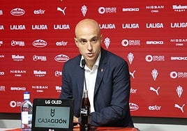 David Guerra, presidente ejecutivo del Sporting de Gijón, este miércoles.