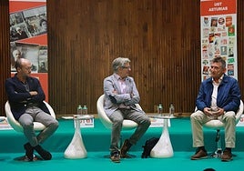 Javier Cueli, Arturo Téllez y Fernando Soto, en la Escuela de Verano de UGT.